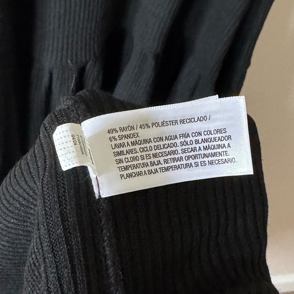 Universal Thread Women’s Drop Waist Ribbed Knit Black Midi Dress NWT S, M, L, XL - Picture 6 of 6